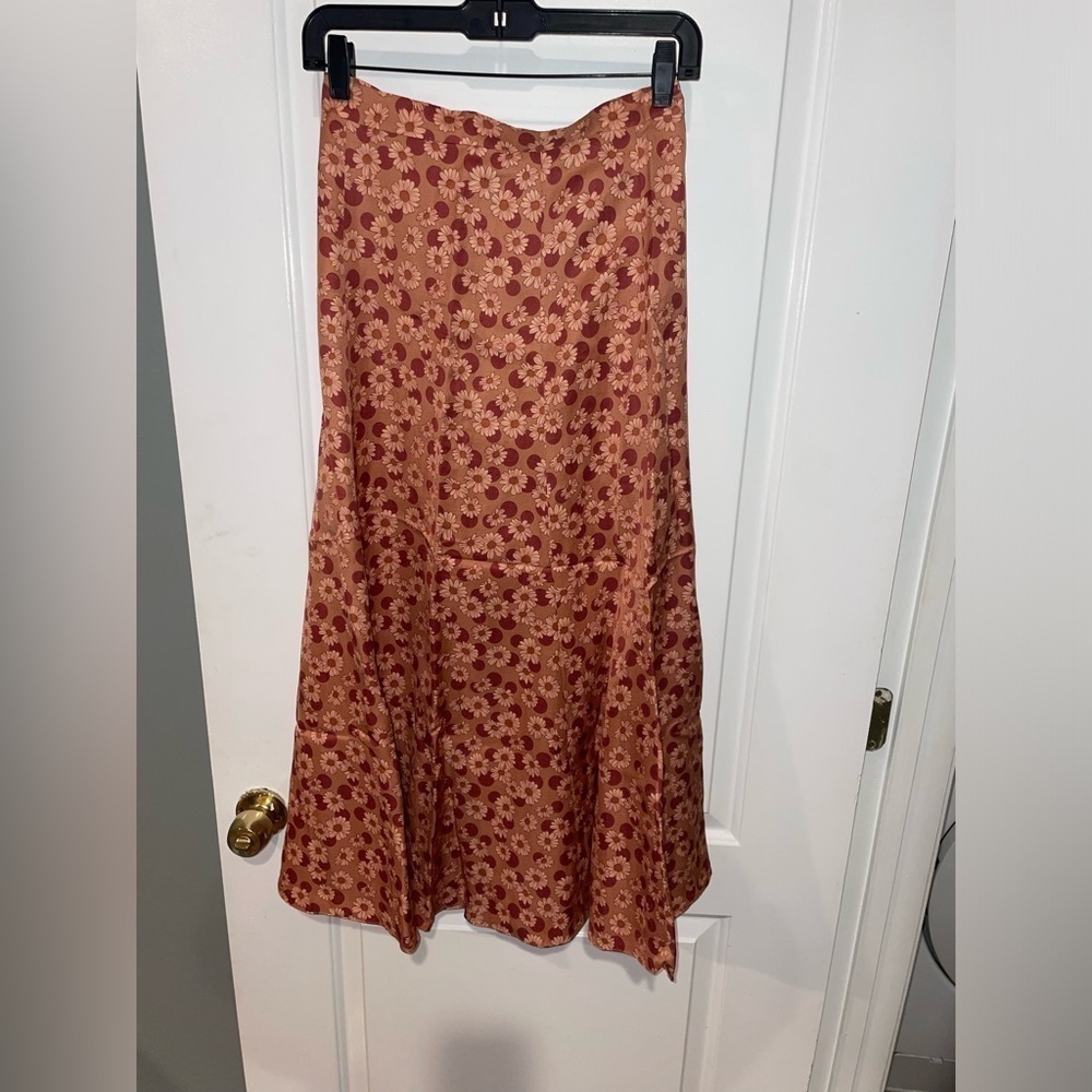 SANDRO Pascaline Floral-Print Skirt - Neutrals US Size 4 - Picture 10 of 15